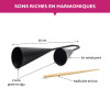 Cloche brésilienne - Agogo - Noir - Instrument de musique - Métal - Dès 5 ans