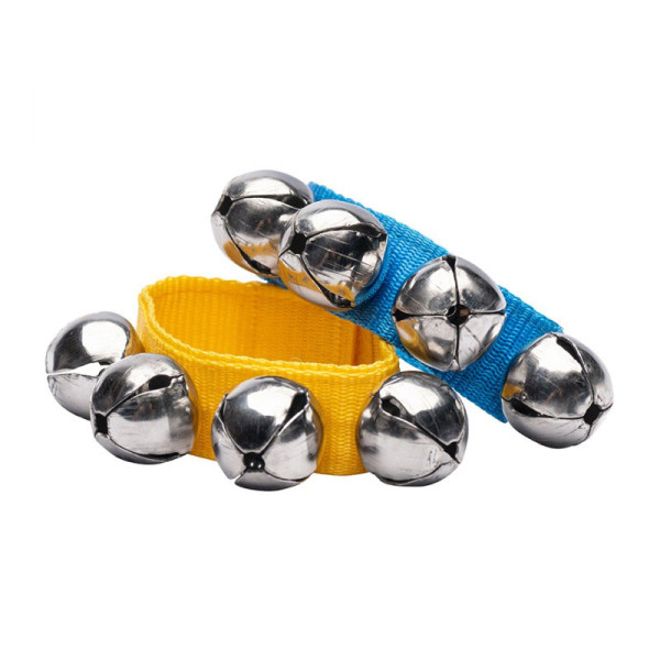 photo-Bracelets - Avec 4 grelots - Instrument de musique - Danse - Attache velcro