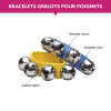 Bracelets - Avec 4 grelots - Instrument de musique - Danse - Attache velcro