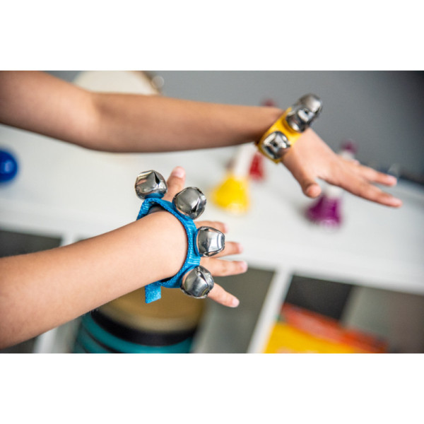 Bracelets - Avec 4 grelots - Instrument de musique - Danse - Attache velcro