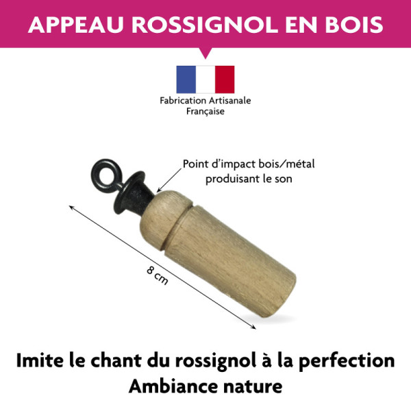 Appeau - Oiseau - Rossignol - Imiter le chant des oiseaux - Fuzeau