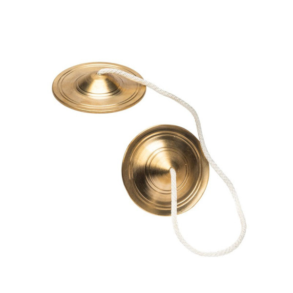 photo-Crotales indiennes - Instrument de musique zen - Relaxation, méditation - 8 cm