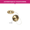 Crotales indiennes - Instrument de musique zen - Relaxation, méditation - 8 cm