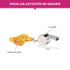 Sifflet en métal - Son strident - Enseignant, groupe, animateur - Avec cordon