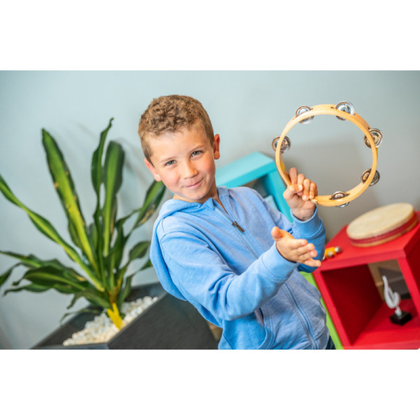 Couronne avec 12 cymbalettes - Diamètre 20 cm - Instrument de musique - Dès 5 ans