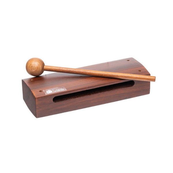 photo-Wood block - Bois PAO Rose - 2 tons - Instrument de musique - Enfant dès 3 ans