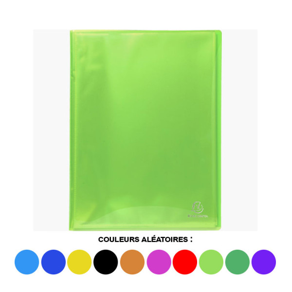 Porte-vues - Lutin - 200 vues - Polypro semi-rigide - A4 - Couleurs assorties - Exacompta