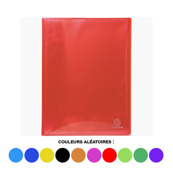 Porte-vues - Lutin - 200 vues - Polypro semi-rigide - A4 - Couleurs assorties - Exacompta