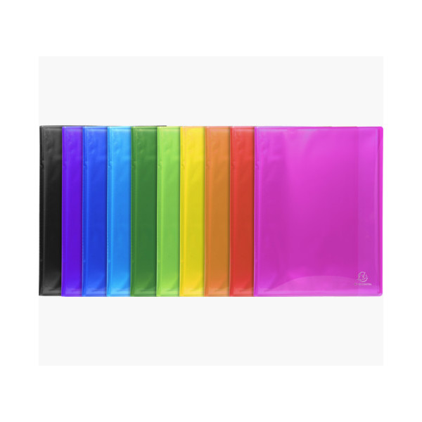 Porte-vues - Lutin - 200 vues - Polypro semi-rigide - A4 - Couleurs assorties - Exacompta