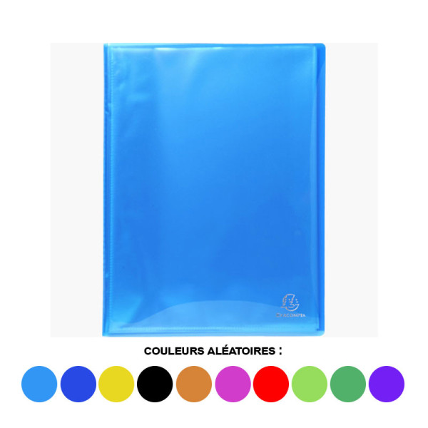 photo-Porte-vues - Lutin - 100 vues - Polypro semi-rigide - A4 - Couleurs assorties - Exacompta