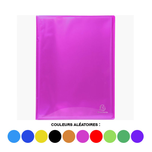 Porte-vues - Lutin - 100 vues - Polypro semi-rigide - A4 - Couleurs assorties - Exacompta