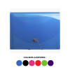 photo-Trieur valisette - 13 compartiments - 24x32 - Polypro - Couleurs assorties - Exacompta