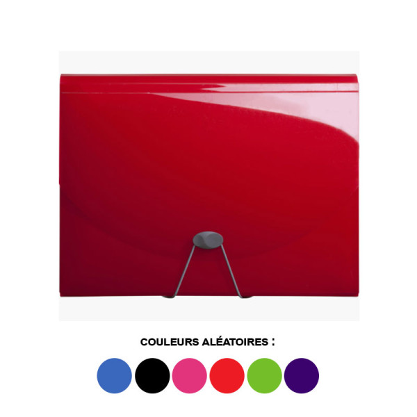 Trieur valisette - 13 compartiments - 24x32 - Polypro - Couleurs assorties - Exacompta