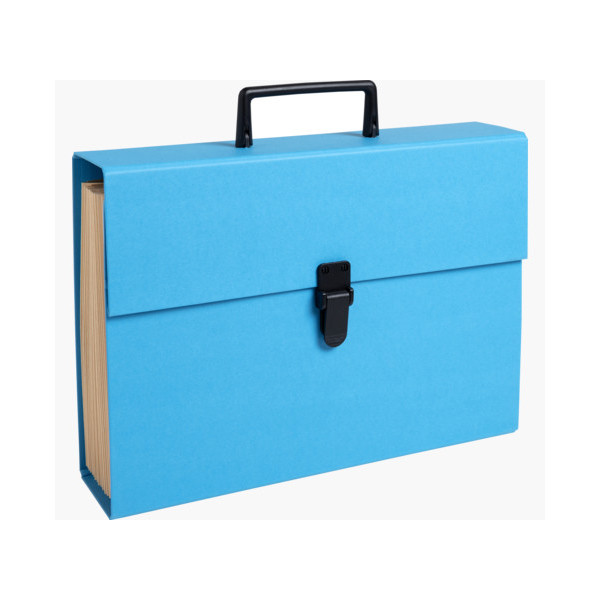 Trieur valisette - 20 compartiments - 34x25x8cm - Poignée - Couleurs assorties - Exacompta