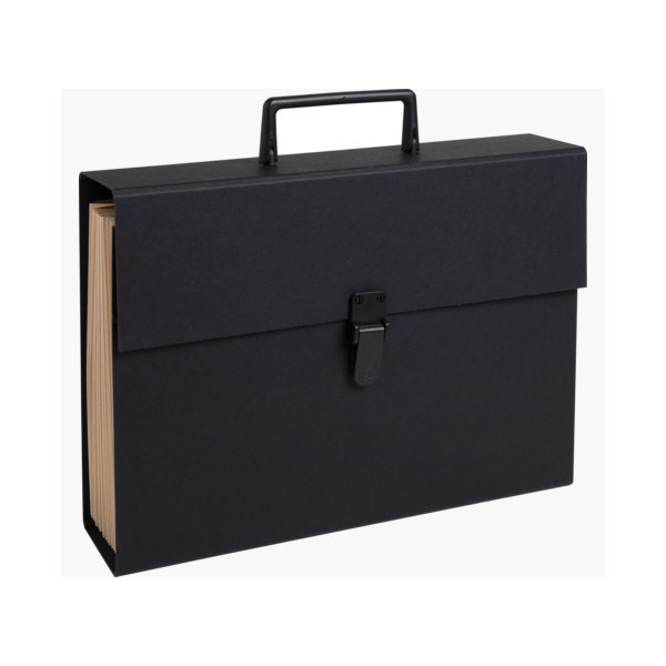 Trieur valisette - 20 compartiments - 34x25x8cm - Poignée - Couleurs assorties - Exacompta