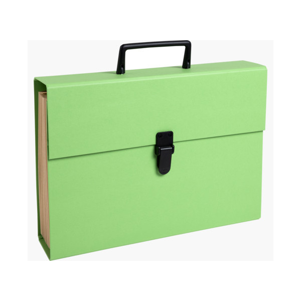 Trieur valisette - 20 compartiments - 34x25x8cm - Poignée - Couleurs assorties - Exacompta