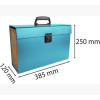 Trieur valisette - 20 compartiments - 34x25x8cm - Poignée - Couleurs assorties - Exacompta
