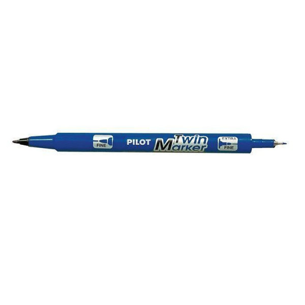 photo-Marqueur - Indélébile - Permanent - Bleu - 2 pointes - Pilot - TwinMarker