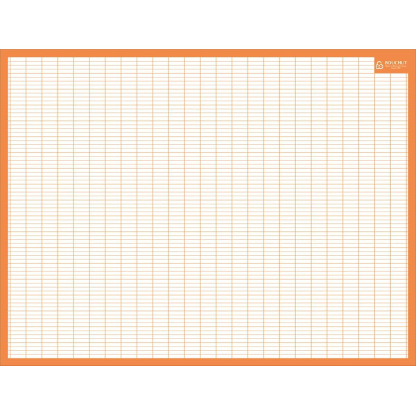 photo-Ardoise effaçable - 1 face grands carreaux - 1 face carte des fleuves de France - 32x42cm