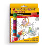 photo-Coloriage - Les animaux - 5 dessins + 1 crayon 7 couleurs - Enfant - Format voyage
