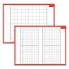 photo-Ardoise effaçable - 2 faces - Quadrillé - 32x42cm - Pour l'école - Bouchut
