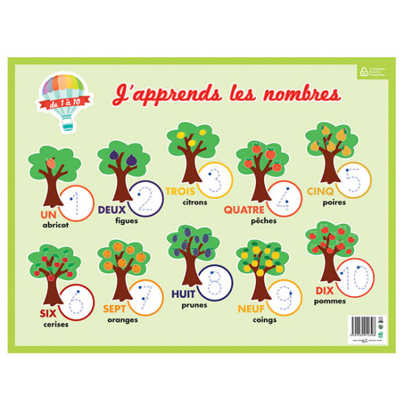 photo-Ardoise effaçable - Apprendre les chiffres et les calculs - 32x42cm - Bouchut