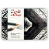 photo-Crayons graphite - Dessin - Beaux-arts - Conté à Paris - 12 dureté 3H à 6B