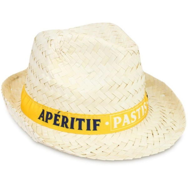 photo-Chapeau de paille - Apéro - Pastis - Déguisement - Soirée - Festival - Humour