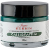 photo-Encre de calligraphie pigmentée - Vert épicéa - Jacques Herbin - Flacon 40ml