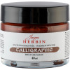 photo-Encre de calligraphie pigmentée - Brun de Mars - Jacques Herbin - Flacon 40ml