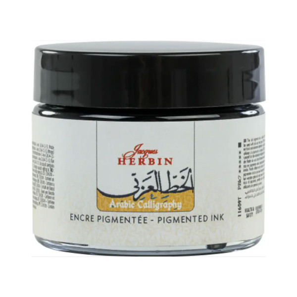photo-Encre de calligraphie - Noir - Arabe calligraphie - Jacques Herbin - Flacon 40ml