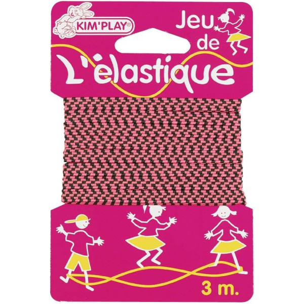 photo-Jeu - Elastique à sauter - Jeu pour la récréation - Enfant dès 3 ans - 3m longueur