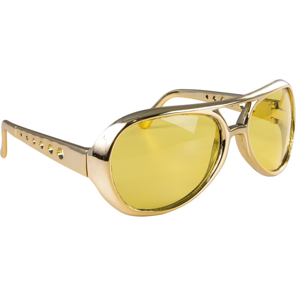 Lunettes - Elvis Presley - Déguisement - Doré - Plastique - Adulte - Soirée