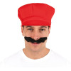 Moustache Mario Bros - Noir - Déguisement - Synthétique - Autocollante