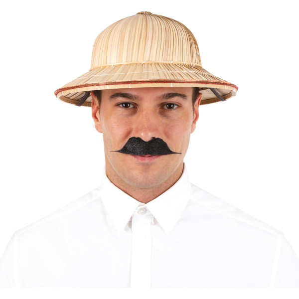 Moustache de gentleman - Noir - Déguisement - Synthétique - Autocollante