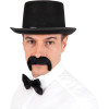 Moustache année 1900 - Noir - Déguisement - Synthétique - Autocollante