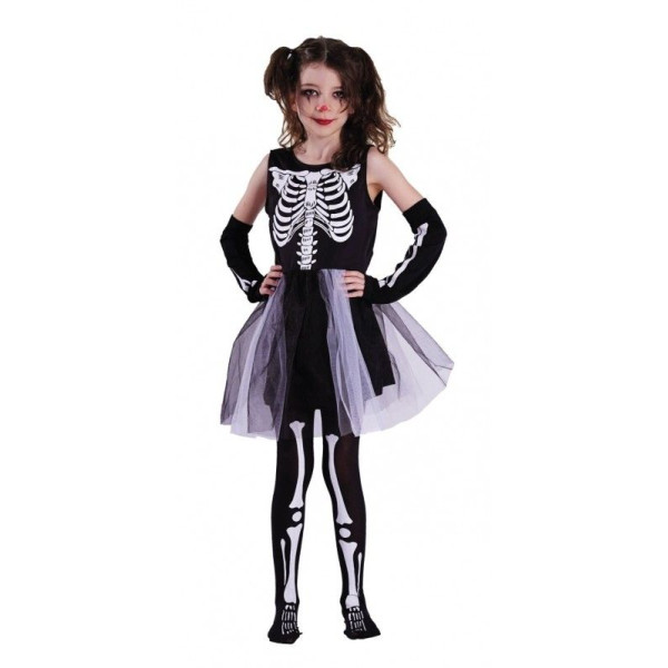 Déguisement - Costume - Squelette - Halloween - Carnaval - Enfant 7/9ans