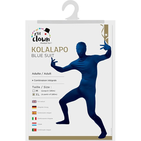 photo-Déguisement - Costume - Kolalapo - Bleu - Carnaval - Halloween - Taille M