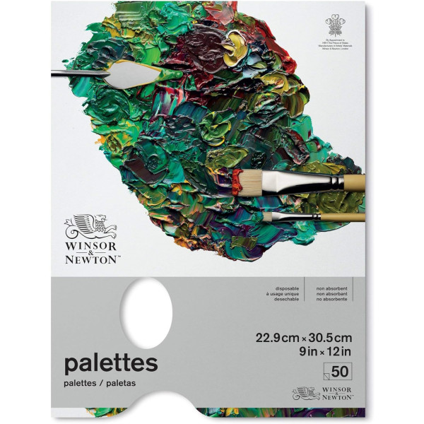 photo-Palette pelable - Papier - Acrylique et huile - 22,9x30,5cm - 50 feuilles - Winsor & Newton
