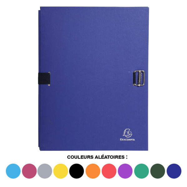 photo-Chemise à dos extensible - 24x32cm - Epaisseur jusqu'à 13cm - Couleurs assorties - Exacompta