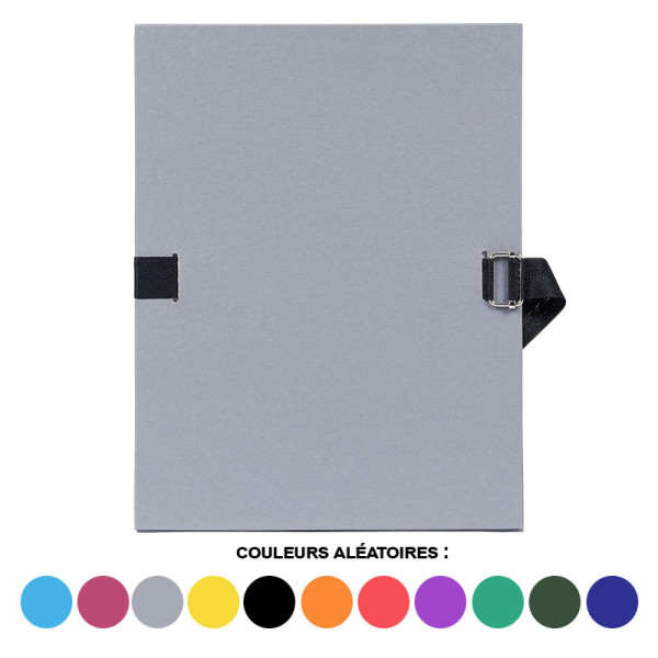 Chemise à dos extensible - 24x32cm - Epaisseur jusqu'à 13cm - Couleurs assorties - Exacompta