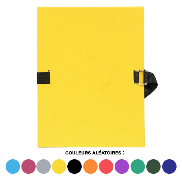 Chemise à dos extensible - 24x32cm - Epaisseur jusqu'à 13cm - Couleurs assorties - Exacompta