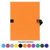 Chemise à dos extensible - 24x32cm - Epaisseur jusqu'à 13cm - Couleurs assorties - Exacompta