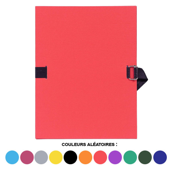 Chemise à dos extensible - 24x32cm - Epaisseur jusqu'à 13cm - Couleurs assorties - Exacompta