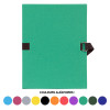 Chemise à dos extensible - 24x32cm - Epaisseur jusqu'à 13cm - Couleurs assorties - Exacompta