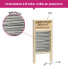 Washboard - Instrument de musique - A frotter - Riche en sonorités - Fuzeau