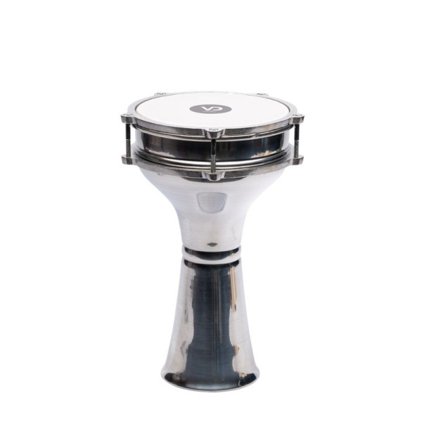 photo-Derbouka - Aluminium - Instrument de musique - 34,5x20cm - Peau synthétique