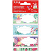 photo-Etiquettes scolaires - Pour cahiers, livres - Princesses - 34x80mm - 9 étiquettes