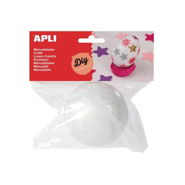 photo-Boule en polystyrène - A décorer - 80mm diamètre - Loisirs créatifs - Apli