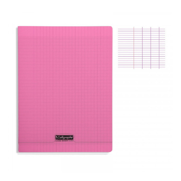 photo-Cahier - 24x32(cm) - Grands carreaux - 192 pages - couverture en polypro - sans spirale - Clairefontaine - Calligraphe